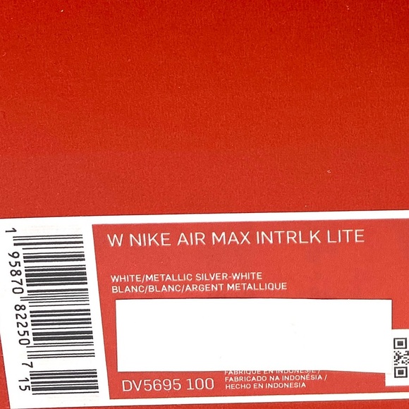 Nike Women’s Sneakers 100 Air Max INtrlk Lite Mesh White Silver DV5695 100 - Picture 9 of 9